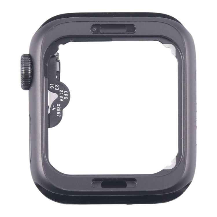 For Apple Watch Series 5 44MM LTE Aluminium Alloy Middle Frame Bezel Plate with Crown Spin Axis Flex Cable(Grey)