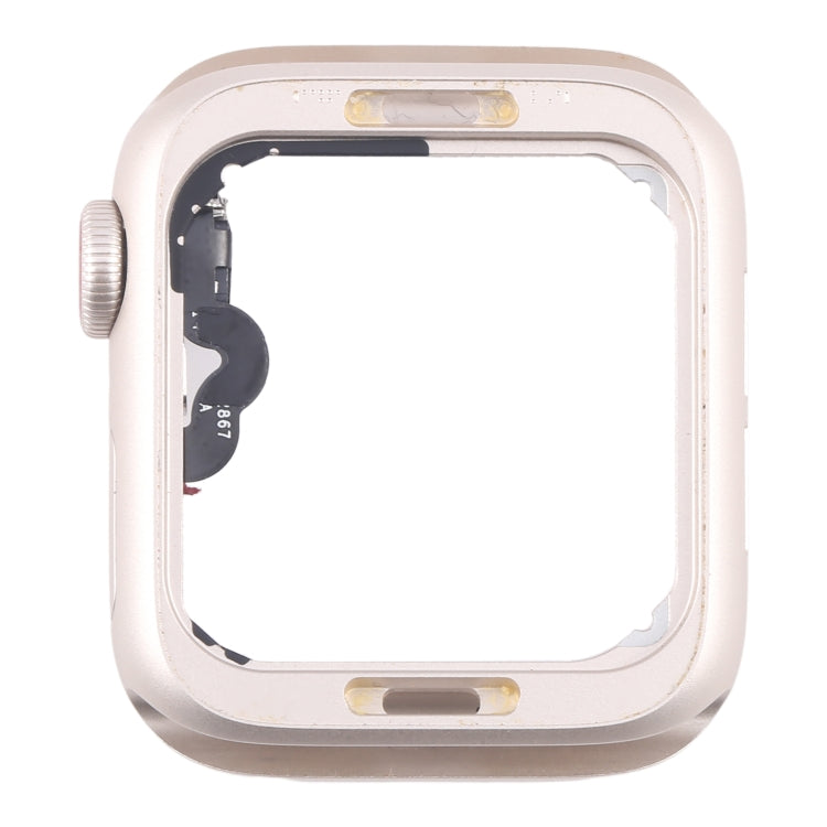 For Apple Watch SE 2022 40MM LTE Aluminium Alloy Middle Frame Bezel Plate with Crown Spin Axis Flex Cable(Starlight)
