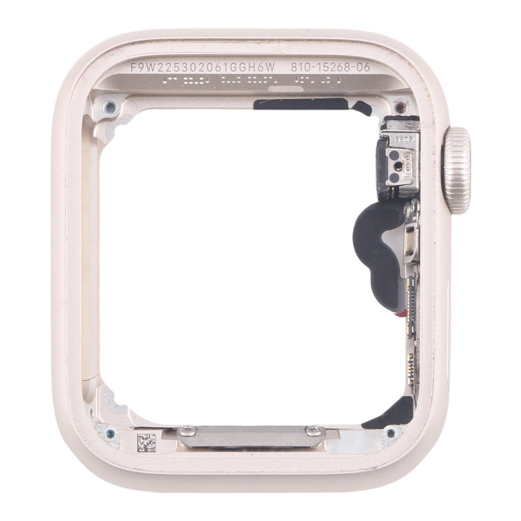 For Apple Watch SE 2022 40MM GPS Aluminium Alloy Middle Frame Bezel Plate with Crown Spin Axis Flex Cable(Starlight)