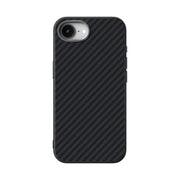 For iPhone 16e ABEEL C Carbon Fiber Series 6D Micro Relief MagSafe Phone Case(Black)