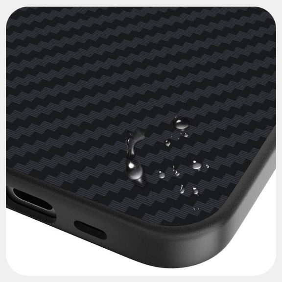 For iPhone 16e ABEEL C Carbon Fiber Series 6D Micro Relief MagSafe Phone Case(Black)