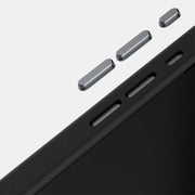 For iPhone 16e ABEEL C Carbon Fiber Series 6D Micro Relief MagSafe Phone Case(Black)