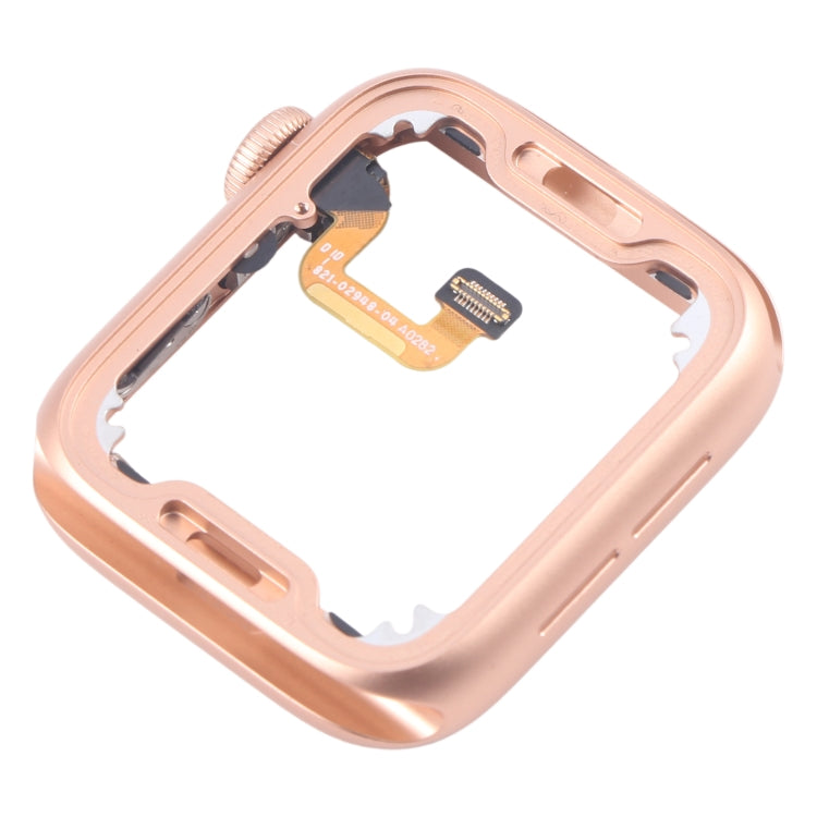 For Apple Watch Series 6 40MM LTE Aluminium Alloy Middle Frame Bezel Plate with Crown Spin Axis Flex Cable(Gold)