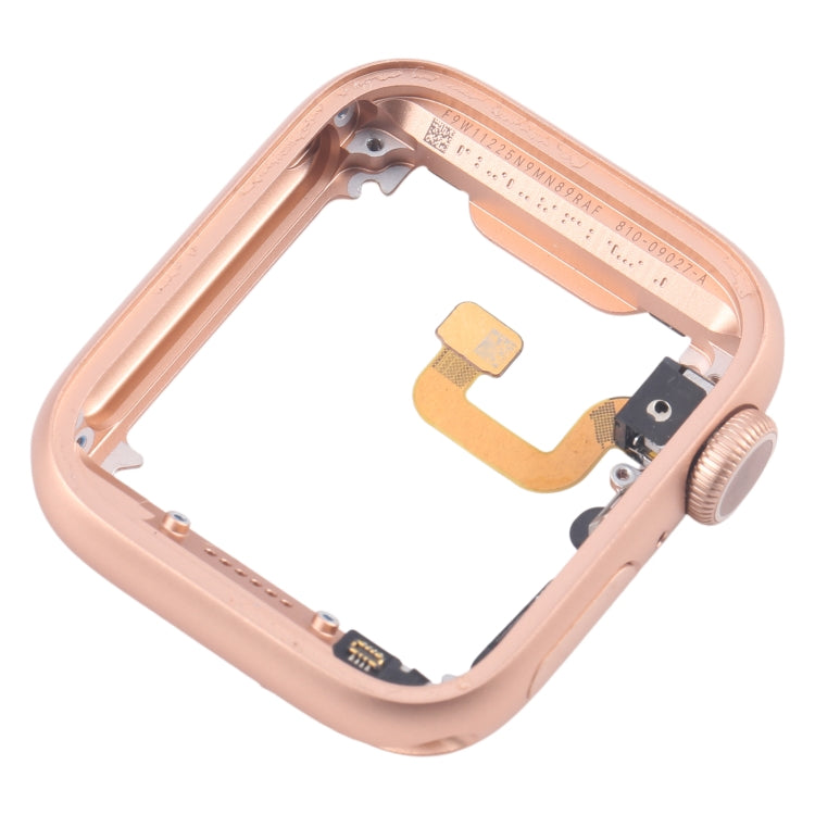 For Apple Watch Series 6 40MM LTE Aluminium Alloy Middle Frame Bezel Plate with Crown Spin Axis Flex Cable(Gold)