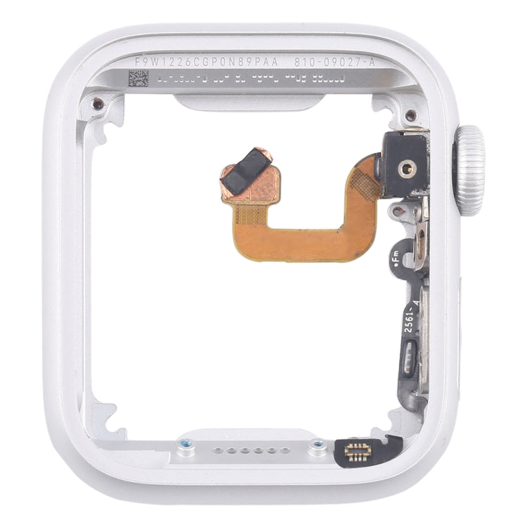 For Apple Watch Series 6 40MM LTE Aluminium Alloy Middle Frame Bezel Plate with Crown Spin Axis Flex Cable(Silver)
