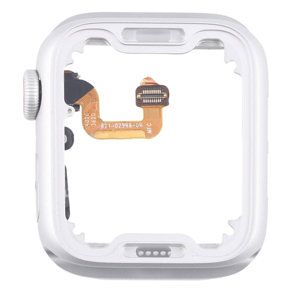 For Apple Watch Series 6 40MM LTE Aluminium Alloy Middle Frame Bezel Plate with Crown Spin Axis Flex Cable(Silver)