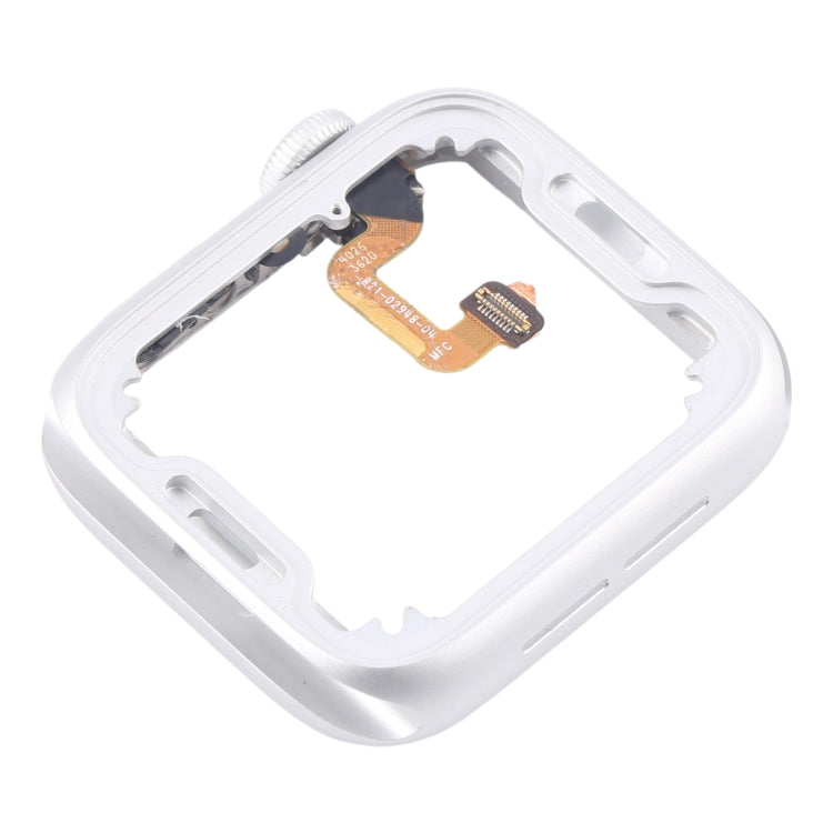 For Apple Watch Series 6 40MM LTE Aluminium Alloy Middle Frame Bezel Plate with Crown Spin Axis Flex Cable(Silver)