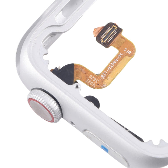 For Apple Watch Series 6 40MM LTE Aluminium Alloy Middle Frame Bezel Plate with Crown Spin Axis Flex Cable(Silver)