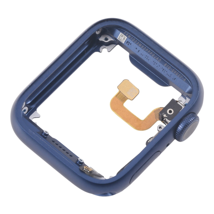 For Apple Watch Series 6 40MM LTE Aluminium Alloy Middle Frame Bezel Plate with Crown Spin Axis Flex Cable(Blue)