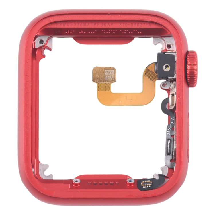For Apple Watch Series 6 44MM LTE Aluminium Alloy Middle Frame Bezel Plate with Crown Spin Axis Flex Cable(Red)