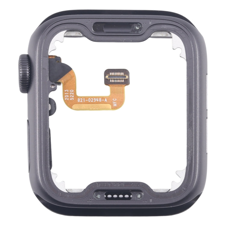 For Apple Watch Series 6 40MM GPS Aluminium Alloy Middle Frame Bezel Plate with Crown Spin Axis Flex Cable(Grey)