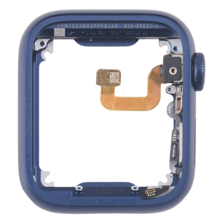 For Apple Watch Series 6 40MM GPS Aluminium Alloy Middle Frame Bezel Plate with Crown Spin Axis Flex Cable(Blue)