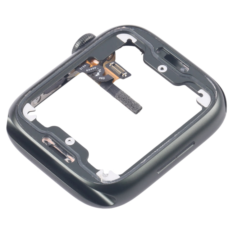 For Apple Watch Series 7 45MM LTE Aluminium Alloy Middle Frame Bezel Plate with Crown Spin Axis Flex Cable(Green)
