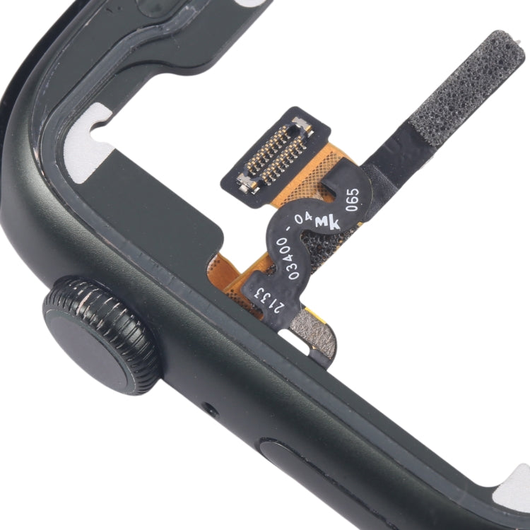 For Apple Watch Series 7 45MM LTE Aluminium Alloy Middle Frame Bezel Plate with Crown Spin Axis Flex Cable(Green)