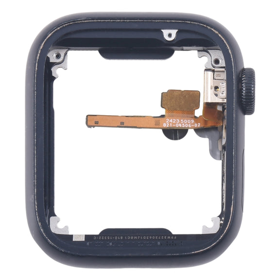 For Apple Watch Series 7 / 8 / 9 41MM LTE Aluminium Alloy Middle Frame Bezel Plate with Crown Spin Axis Flex Cable(Midnight)