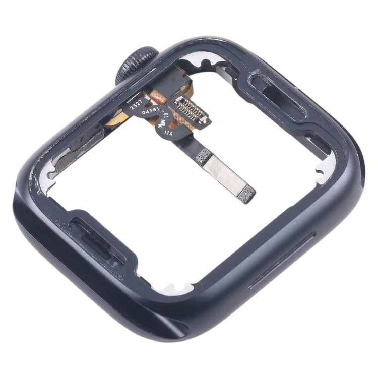 For Apple Watch Series 7 / 8 / 9 41MM LTE Aluminium Alloy Middle Frame Bezel Plate with Crown Spin Axis Flex Cable(Midnight)