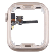 For Apple Watch Series 7 / 8 / 9 41MM LTE Aluminium Alloy Middle Frame Bezel Plate with Crown Spin Axis Flex Cable(Starlight)
