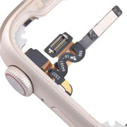 For Apple Watch Series 7 / 8 / 9 41MM LTE Aluminium Alloy Middle Frame Bezel Plate with Crown Spin Axis Flex Cable(Starlight)