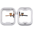 For Apple Watch Series  8 / 9 41MM GPS Aluminium Alloy Middle Frame Bezel Plate with Crown Spin Axis Flex Cable(Silver) - Middle Frame by PMC TechLife | Online Shopping South Africa | PMC TechLife | Buy Now Pay Later Mobicred