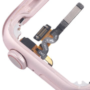 For Apple Watch Series 9 41MM LTE Aluminium Alloy Middle Frame Bezel Plate with Crown Spin Axis Flex Cable(Pink)