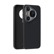 For Huawei Pura 70 ABEEL C Carbon Fiber Series 6D Micro Relief MagSafe Phone Case(Black)
