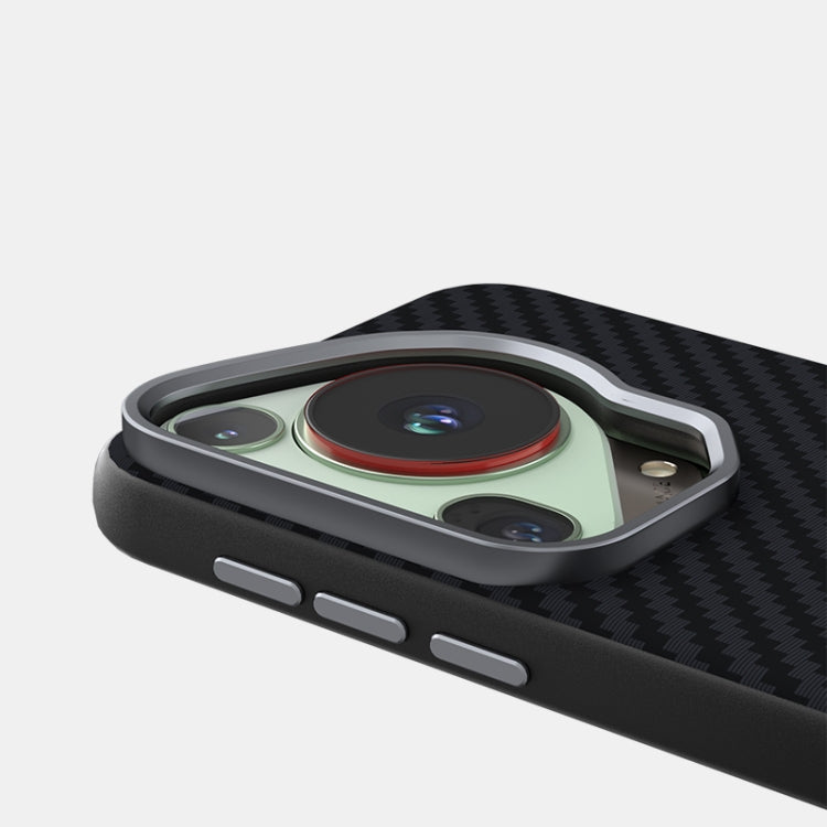 For Huawei Pura 70 ABEEL C Carbon Fiber Series 6D Micro Relief MagSafe Phone Case(Black)