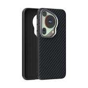 For Huawei Pura 70 Ultra ABEEL C Carbon Fiber Series 6D Micro Relief MagSafe Phone Case(Black)