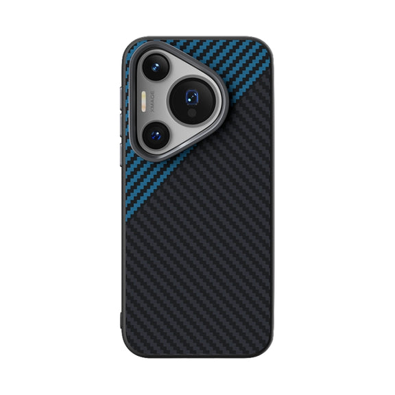 For Huawei Pura 70 Pro / 70 Pro+ ABEEL C Carbon Fiber Series 6D Micro Relief MagSafe Phone Case(Black Blue)