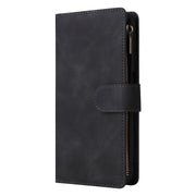 For Samsung Galaxy S25 5G Multifunctional Frosted Zipper Wallet Leather Phone Case(Black)