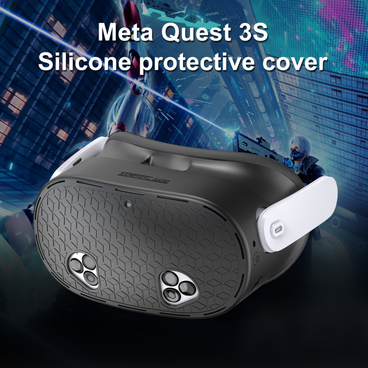 STARTRC GAMES For Meta Quest 3S VR Silicone Protective Cover(Black)