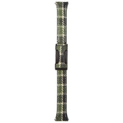 18mm Universal Slim Magnetic Buckle Napped Fabric Leather Watch Band(Green)