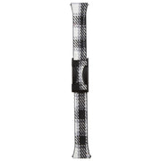 18mm Universal Slim Magnetic Buckle Napped Fabric Leather Watch Band(Grey)