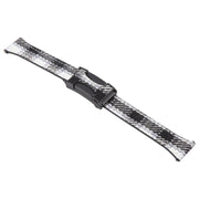 22mm Universal Slim Magnetic Buckle Napped Fabric Leather Watch Band(Grey)