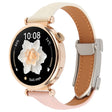 18mm Universal Slim Magnetic Buckle Genuine Leather Watch Band(Pink Beige) - 18mm Bands by PMc TechLife | Online Shopping South Africa | PMc TechLife | Buy Now Pay Later Mobicred