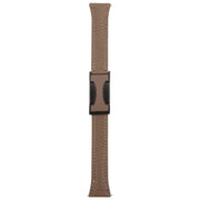 18mm Universal Slim Magnetic Buckle Genuine Leather Watch Band(Dark Brown)