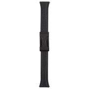 18mm Universal Slim Magnetic Buckle Genuine Leather Watch Band(Black)