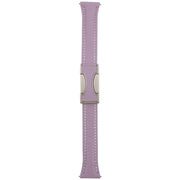 18mm Universal Slim Magnetic Buckle Genuine Leather Watch Band(Purple)