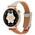 18mm Universal Slim Magnetic Buckle Genuine Leather Watch Band(Brown Light Grey) - free shipping - PMc TechLife - Order now!