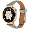 18mm Universal Slim Magnetic Buckle Genuine Leather Watch Band(Plain Weave Green) - free shipping - PMc TechLife - Order now!