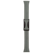 20mm Universal Slim Magnetic Buckle Genuine Leather Watch Band(Dark Green)