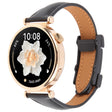 20mm Universal Slim Magnetic Buckle Genuine Leather Watch Band(Plain Weave Black) - free shipping - PMc TechLife - Order now!