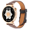 20mm Universal Slim Magnetic Buckle Genuine Leather Watch Band(Plain Weave Dark Coffee) - free shipping - PMc TechLife - Order now!