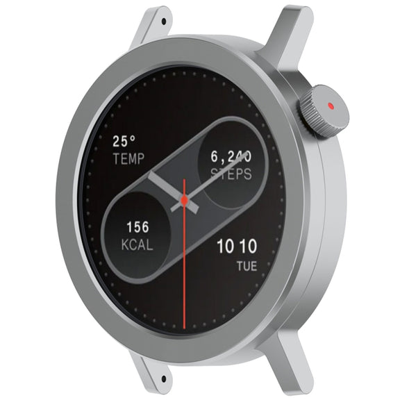 For CMF Watch Pro 2 Smart Watch Metal Bezel Ring Frame Without Words Version(Silver)
