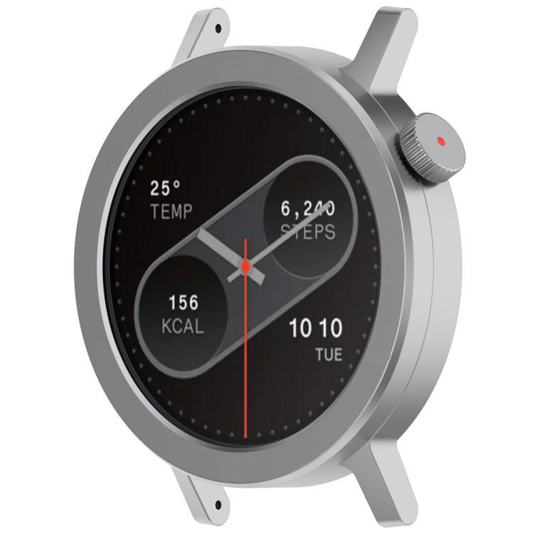 For CMF Watch Pro 2 Smart Watch Metal Bezel Ring Frame Without Words Version(Silver)