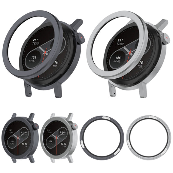 For CMF Watch Pro 2 Smart Watch Metal Bezel Ring Frame Without Words Version(Silver)