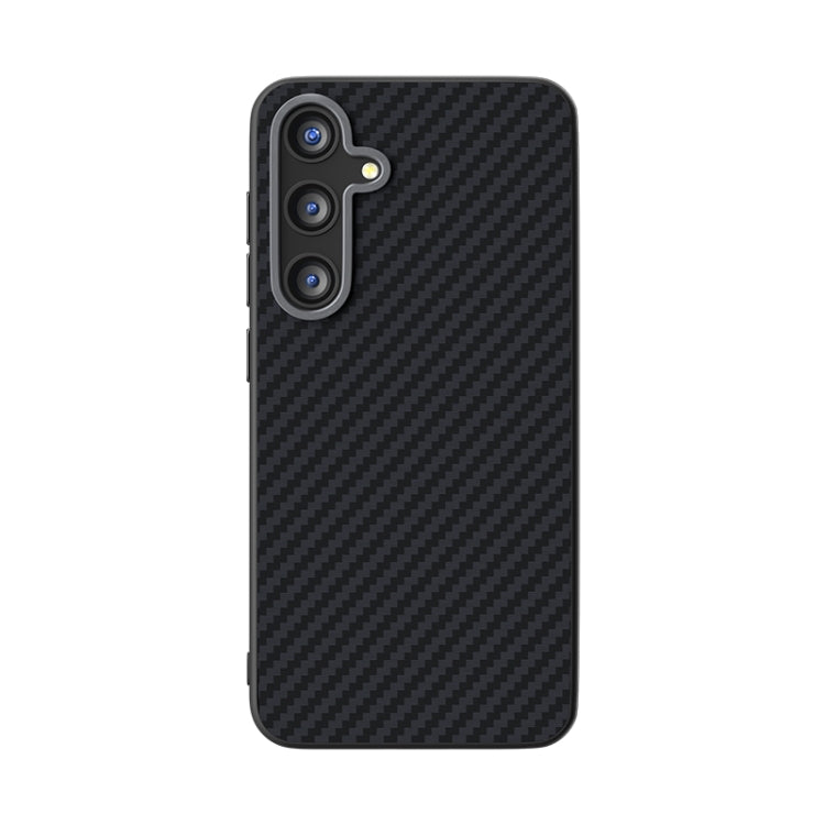 For Samsung Galaxy S25+ 5G / S24+ 5G ABEEL C Carbon Fiber Series 6D Micro Relief MagSafe Phone Case(Black)