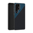 For Samsung Galaxy S25 Ultra 5G ABEEL C Carbon Fiber Series 6D Micro Relief MagSafe Phone Case(Black Blue) - Galaxy S25 Ultra 5G Cases by PMC TechLife | Online Shopping South Africa | PMC TechLife | Buy Now Pay Later Mobicred