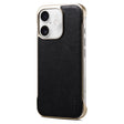 For iPhone 16 Plus Denior MagSafe Genuine Leather Calf Texture  Phone Case(Black) - free shipping - PMC Jewellery - Order now!