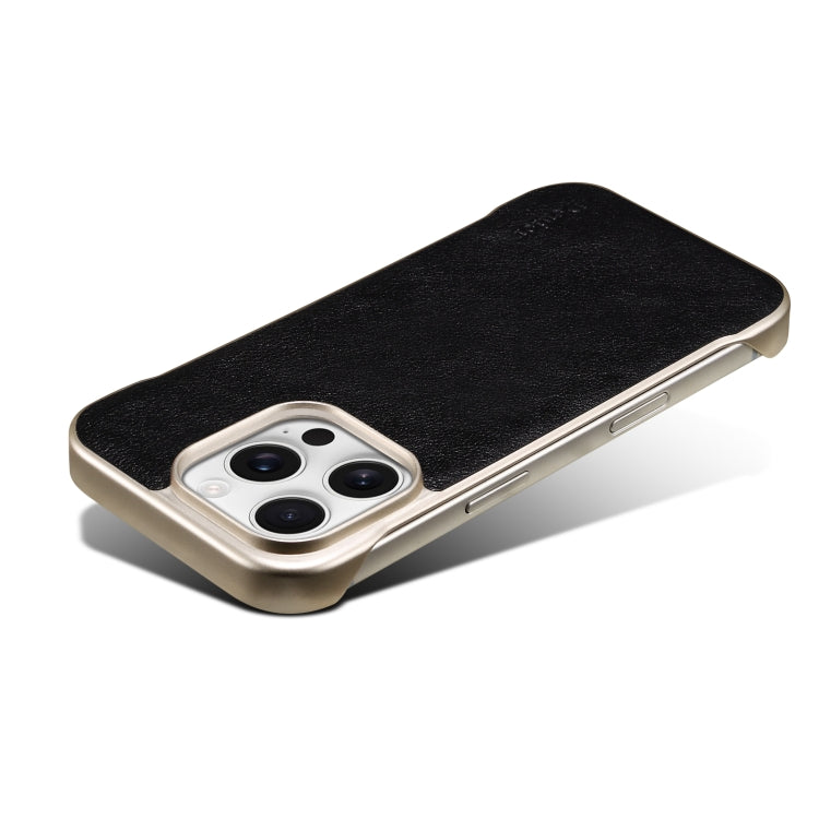 For iPhone 16 Pro Denior MagSafe Genuine Leather Calf Texture  Phone Case(Red)