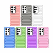 For Samsung Galaxy S25 Ultra 5G High Transparency TPU Hybrid PC Airbag Phone Case(Pink)